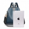 Multifunctional backpack - leather shoulder bag - with zippers