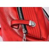 Fashionable backpack - anti-theft zippers - with decorative keychain