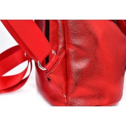 Fashionable backpack - anti-theft zippers - with decorative keychain