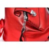 Fashionable backpack - anti-theft zippers - with decorative keychain
