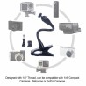Clamp clip mount - selfie stick - adjustable - flexible extension - for GoPro Hero 9/8/7/6/5/4/2/ DJI OSMO Xiaomi YiMounts