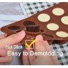 Silicone mold - for chocolate / jelly - non-stick