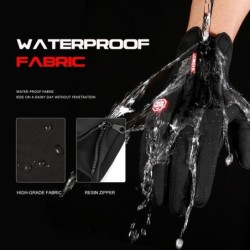 Winter warm gloves - touchscreen - waterproof - with zipper - unisex