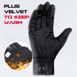 Winter warm gloves - touchscreen - waterproof - with zipper - unisex