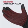 Winter warm gloves - touchscreen - waterproof - with zipper - unisex