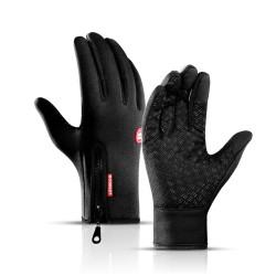 Winter warm gloves - touchscreen - waterproof - with zipper - unisexGloves
