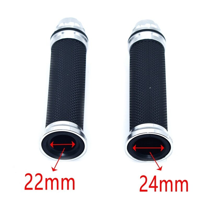 Motorcycle handlebar grips - rubber covers - 22mm / 24mmHand Grips & End