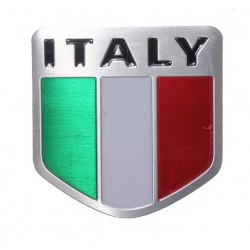 Italiensk flagga - Italien emblem - metall bil klistermärke