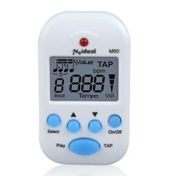 Mini professional metronome - digital LCD clip - for guitar / piano / violin
