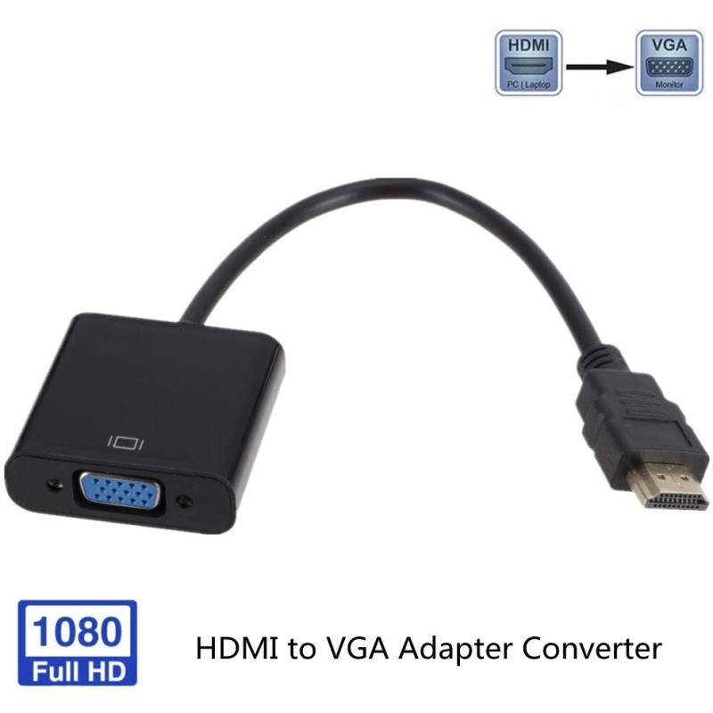 HD 1080P HDMI till VGA - adapter - digital till analog omvandlare - kabel