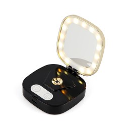 Mini makeup mirror - wIth LED light / sprayer - nano mist