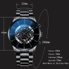 mens watch quartz classic black wristwatch steel belt luxury calendar business watch herren uhren gifts