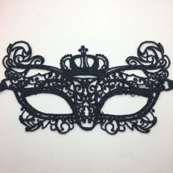 Sexy lace eye mask - for Halloween / masquerades - black