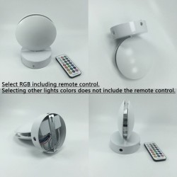 Ceiling / wall lamp - RGB - LED - dimmable - rotatable