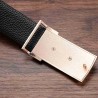 Fashionable leather belt - metal buckle with horseBelts