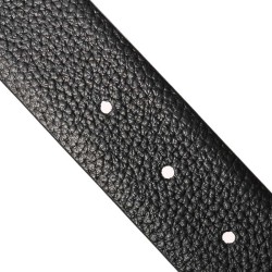 Fashionable leather belt - metal buckle with horse