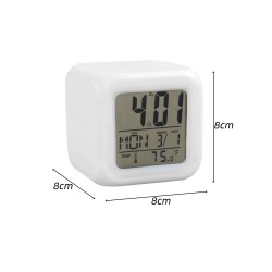 Digital väckarklocka - LED - termometer - datum