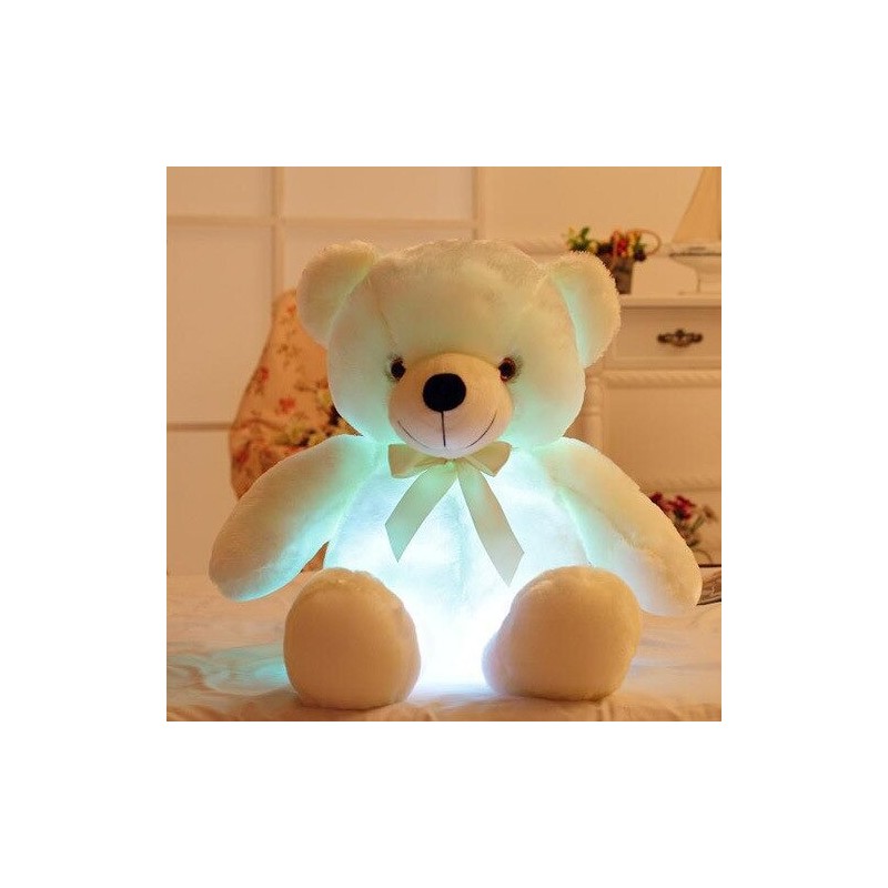Glowing plush teddy bear - with LED lights - toyCuddly toys