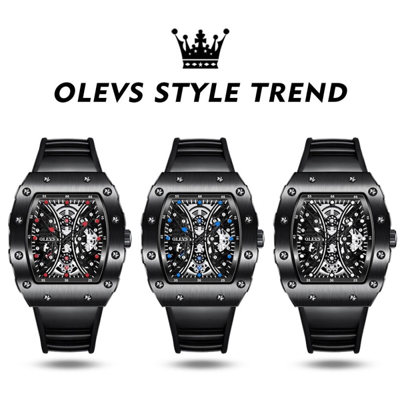 Lyxig herrklocka Quartz - digital - lysande display - vattentät