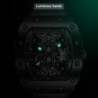 Lyxig herrklocka Quartz - digital - lysande display - vattentät