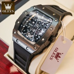 Lyxig herrklocka Quartz - digital - lysande display - vattentät
