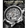 Pagani Design - luxurious automatic men's watch - stainless steel - leather strap - waterproofWatches