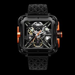 CIGA Design X Series Skeleton - automatic men's watch - stainless steel - waterproof