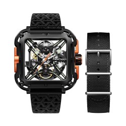 CIGA Design X Series Skeleton - automatic men's watch - stainless steel - waterproofWatches