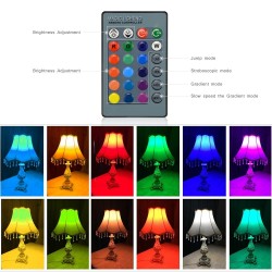 E14 - E27 - GU10 / 5W - 7W - AC110V - 220V - dimbar LED RGB-lampa med IR 16 färger fjärrkontroll