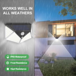 Outdoor / garden solar light - lamp - waterproof - motion sensor - 3-modes - 100 LEDSolar lighting