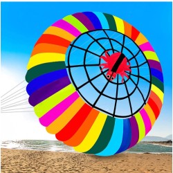 Colorful rainbow with spider - large kite - 2.5mKites