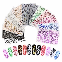Manicure designing nail stickers - 3D - 12 Colours - self adhesive