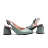 Slingback pumps for women - genuine leather