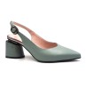 Slingback pumps for women - genuine leather