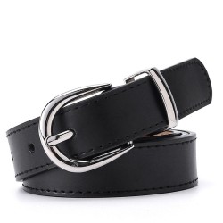 Luxurious leather belt - with alloy buckleBelts