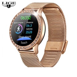 LIGE - Smart Watch - color screen - full touch - fitness tracker - blood pressure - waterproof - unisexSmart-Wear