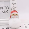 Furry winter keychain - santa claus - gift - various colours