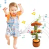 Electric cactus with Spanish sombrero - funny plush doll - twisting / dancing / recording