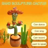 Electric cactus with Spanish sombrero - funny plush doll - twisting / dancing / recording
