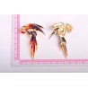 Luxurious crystal red parrot brooch