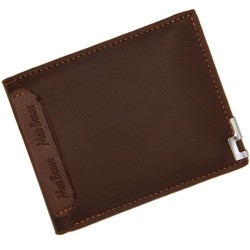 Trendy wallet for men - horizontal design - multi card holder