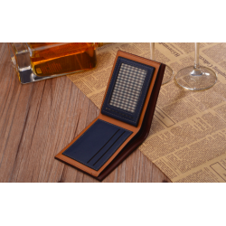 Trendy wallet for men - horizontal design - multi card holder