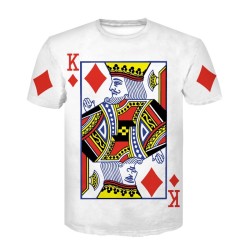 Classic short sleeve t-shirt - 3D printed poker playing cardsT-shirts
