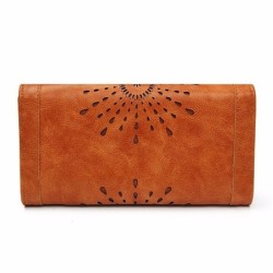 Vintage design wallet for women - high quality leather