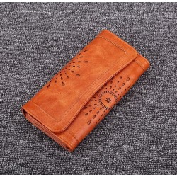 Vintage design wallet for women - high quality leather