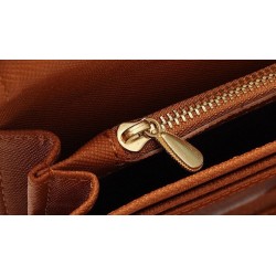 Vintage design wallet for women - high quality leather