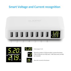 Multi functional USB charger - quick - efficient - led display