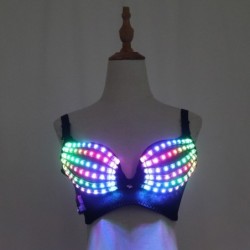 LED glödande bh - sexig festoutfit - maskerader / Halloween