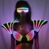 Färgglad LED-bh - självlysande väst - sexig festoutfit - för maskerad / Halloween