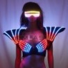 Färgglad LED-bh - självlysande väst - sexig festoutfit - för maskerad / Halloween